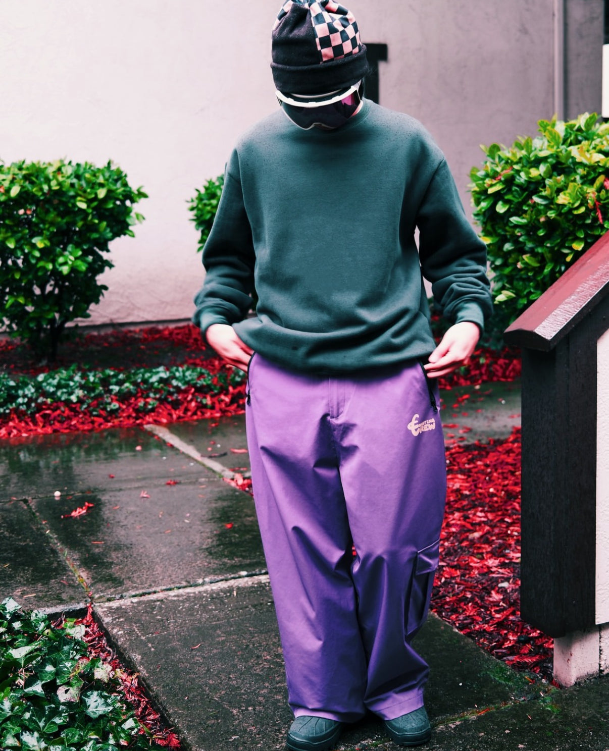 Coasting Snowpants - Purple - 3L Waterproof Baggy Style