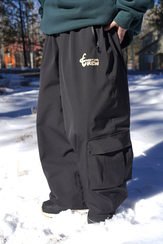 Coasting Snowpants - 3L Waterproof Baggy Style - Black