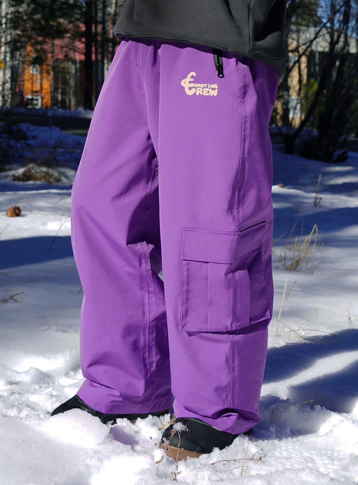 Coasting Snowpants - Purple - 3L Waterproof Baggy Style