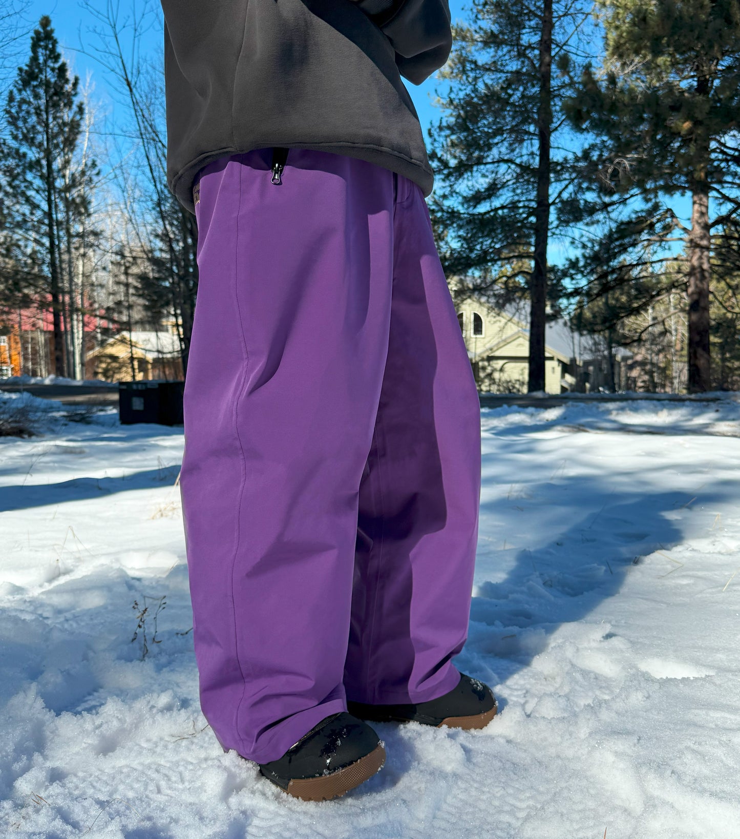 Coasting Snowpants - Purple - 3L Waterproof Baggy Style