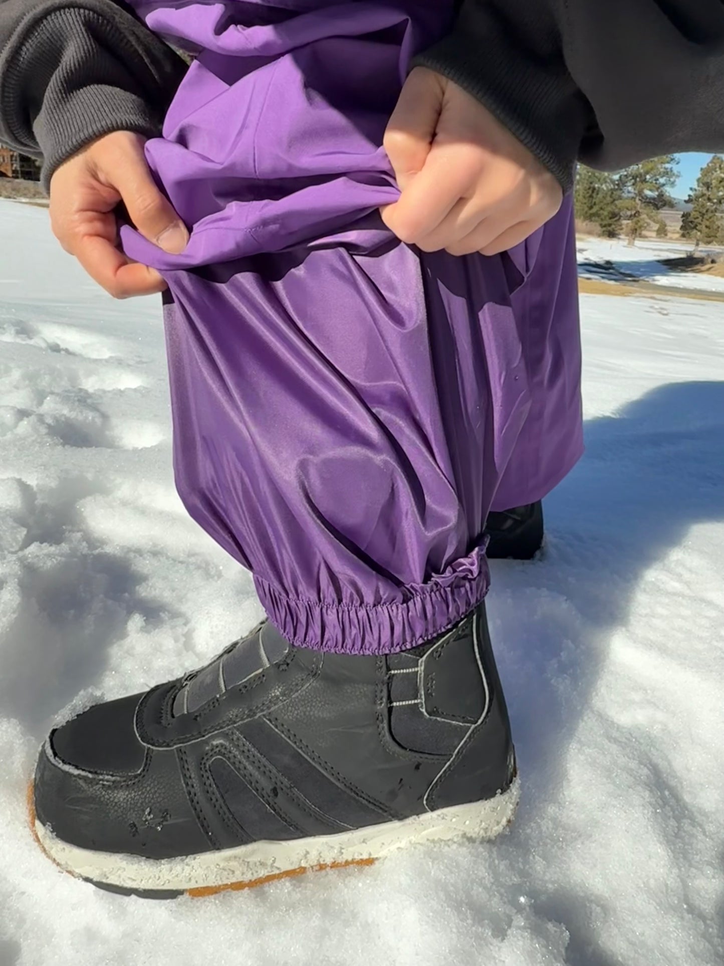 Coasting Snowpants - Purple - 3L Waterproof Baggy Style